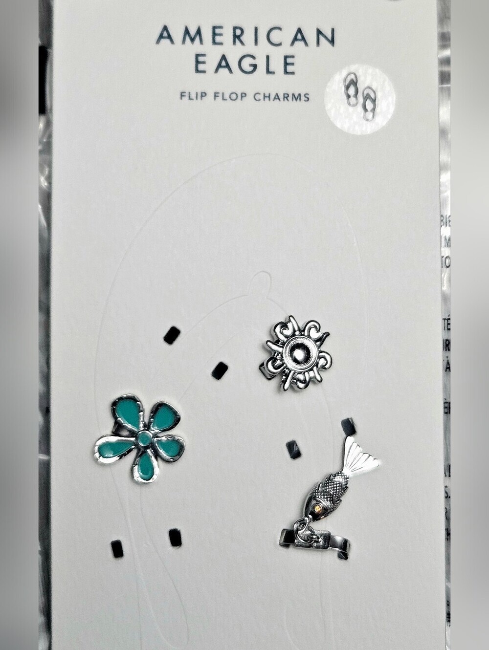 AMERICAN EAGLE FLIP FLOP CHARMS NEW 3 PACK